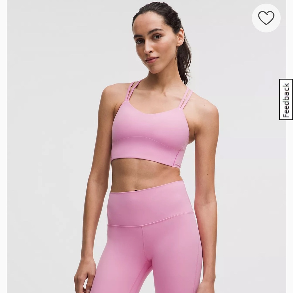 Lululemon BRAND NEW WITH TAGS!  Bra
B/C Cup Women's Strappy Pink Bralette size 6